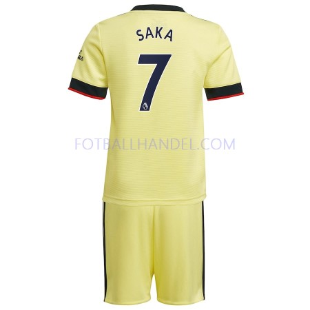 Barn Fotballdrakter Arsenal Bukayo Saka 7 Borte 2021-22 Kortermet